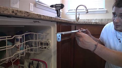 undercounter dishwasher mounting bracket